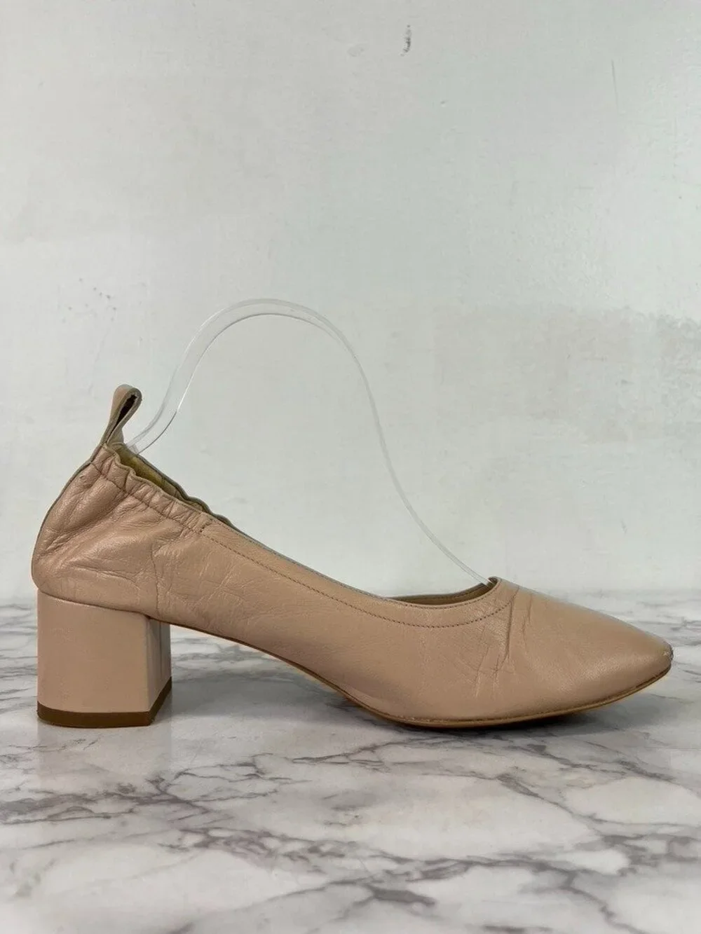 Everlane Women's Pale Pink The Leather Day Heel Sz 8